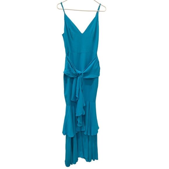 PatBo Revolve Maxi Dress in Bright Turquoise.Size 6 - Picture 5 of 15